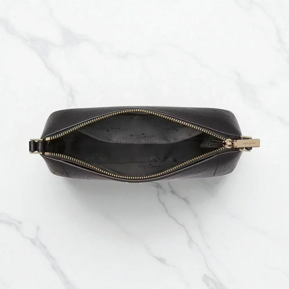 Kate Spade Leila Crossbody Purse in Black Pebbled Leather KG464